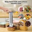 Electric Handheld Rechargeable Vacuum Sealer,4-in-1 Compact Portable Food Vacuum Sealer Machine, Small Vacuum Sealer for Travel, Food Storage