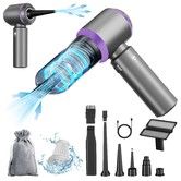 Car Vacuum Cleaner,Handheld Cordless Vacuum Cleaner For Car,4-in-1 16000PA High Power Portable Rechargeable Cleaner with Brushless Motor-Purple