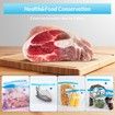 Portable Handheld Food Vacuum Sealer with 10pcs Reusable Vacuum Bags,Food Preservation Fresh & Save, Mini Vacuum Sealer Machine