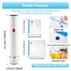 Portable Handheld Food Vacuum Sealer with 10pcs Reusable Vacuum Bags,Food Preservation Fresh & Save, Mini Vacuum Sealer Machine