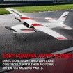 RC Plane,2.4GHz 2 Channels RTF RC Aircraft with 3-Axis Gyro for Beginner Easy to Speedy Fly Glider Toys with 2 Extra Batteries