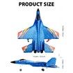 RC Plane Remote Control Glider Airplanes 2.4 GHZ 2 Channels,Easy to Fly RC Fighter,Remote Control Aircraft with Automatic Balance Gyro BLUE