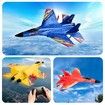 RC Plane Remote Control Glider Airplanes 2.4 GHZ 2 Channels,Easy to Fly RC Fighter,Remote Control Aircraft with Automatic Balance Gyro BLUE