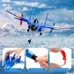 RC Plane Remote Control Glider Airplanes 2.4 GHZ 2 Channels,Easy to Fly RC Fighter,Remote Control Aircraft with Automatic Balance Gyro BLUE