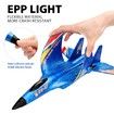 RC Plane Remote Control Glider Airplanes 2.4 GHZ 2 Channels,Easy to Fly RC Fighter,Remote Control Aircraft with Automatic Balance Gyro BLUE