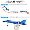 RC Plane Remote Control Glider Airplanes 2.4 GHZ 2 Channels,Easy to Fly RC Fighter,Remote Control Aircraft with Automatic Balance Gyro BLUE