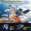 F35 4 Channel Brushless RC Plane,Remote Control Airplane Ducted Fans Fighter Jet,2.4GHz 6-axis Gyro Stabilizer RTF Hobby Glider Aircraft Plane