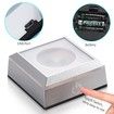 LED Light Base Spherical Recess Show Crystal Ball Stand for 3D Laser Crystal Glass Art with Sensitive Touch Switch Display Base Show Decor