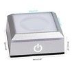 LED Light Base Spherical Recess Show Crystal Ball Stand for 3D Laser Crystal Glass Art with Sensitive Touch Switch Display Base Show Decor