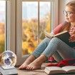 LED Light Base Spherical Recess Show Crystal Ball Stand for 3D Laser Crystal Glass Art with Sensitive Touch Switch Display Base Show Decor