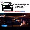 Led Light Signs,Bumper Stickers Taxi Sign Light Windshield,Blue Glow LED Sign Decal Stickers with Suction Cups Flashing Hook on Car