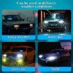 Led Light Signs,Bumper Stickers Taxi Sign Light Windshield,Blue Glow LED Sign Decal Stickers with Suction Cups Flashing Hook on Car