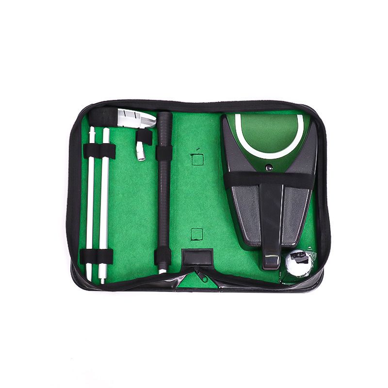 Portable Golf Putter Travel Practice Putting Set with Case Indoor Outdoor Yard, Golfer Kids Toy Indoor Golf Games Set