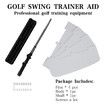 Golf Power Resistance Trainer Golf Swing Training Aid Fan, Golf Warm Up Aid Tool White Golf Practice Equipment for Golfers