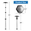 Golf Travel Bag Support Pole, Anti Impact Golf Club Protector Support Golf Travel Bag Cover and Aluminum Alloy Golf Rod Stick to Protect Golf Clubs, White