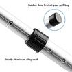 Golf Travel Bag Support Pole, Anti Impact Golf Club Protector Support Golf Travel Bag Cover and Aluminum Alloy Golf Rod Stick to Protect Golf Clubs, White