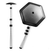 Golf Travel Bag Support Pole, Anti Impact Golf Club Protector Support Golf Travel Bag Cover and Aluminum Alloy Golf Rod Stick to Protect Golf Clubs, White