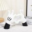 Mouse Gesture Heart Hands Sculpture Decoration, Cute Love Statue Finger Home Decor, Shelf Decor, Love Hand