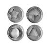 Korean Sugar Candy Making Tools, Stainless Steel Cookie Cutters Biscuit Molds, Biscuits Molds Squid Sugar Game Kit for Christmas Party Favor, 12 Set