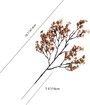 6pcs Light Brown Artificial Flowers Silk Fall Flowers Babys Breath Gypsophila for Home Kitchen Decor
