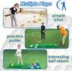 Kids Golf Set for 3 4 5 6 7 Years Old Boys Girls, Toddler Golf Clubs Set with Automatic Ball Returner