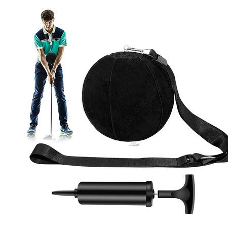 Golf Training Ball, Golf Smart Ball Golf Training Aid Inflatable Swing Training Ball with Inflator Pump