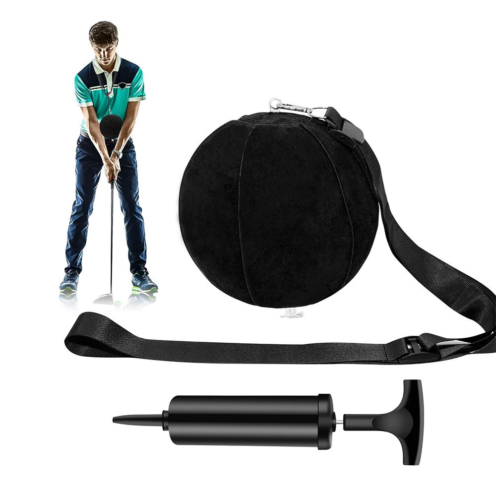 Golf Training Ball, Golf Smart Ball Golf Training Aid Inflatable Swing Training Ball with Inflator Pump