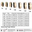 Smart Ring Tracker Enamel Flower Pattern Ring for Women & Man, Sleep&Exercise Monitor, IP68 Waterproof Activity Trackers with Charging Case(8#)