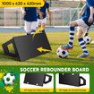 Soccer Ball Rebounder Board Kick Back Wall Sports Football Drills Training Aid Passing Shooting Practice Equipment Portable 2 Angles Rebound 100x42cm