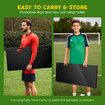 Soccer Ball Rebounder Board Kick Back Wall Sports Football Drills Training Aid Passing Shooting Practice Equipment Portable 2 Angles Rebound 100x42cm
