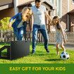Soccer Ball Rebounder Board Kick Back Wall Sports Football Drills Training Aid Passing Shooting Practice Equipment Portable 2 Angles Rebound 100x42cm
