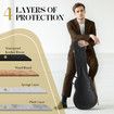 Melodic Electric Guitar Case Arch Top Hard Shell Epiphone Les Paul LP Standard Custom Storage Gig Bag Cabinet Carrying Lockable Black