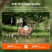 Security Hunting Camera Outdoor Game 4G 6MP Solar Powered 12X Zoom Surveillance System Battery Home CCTV 360° View PTZ Wildlife Animal Monitoring Cam