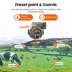 Security Hunting Camera Outdoor Game 4G 6MP Solar Powered 12X Zoom Surveillance System Battery Home CCTV 360° View PTZ Wildlife Animal Monitoring Cam