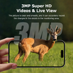 Solar Powered Security Camera 4G 3MP Outdoor Hunting Home Surveillance System Battery House CCTV 360 Degree View Wildlife Animal Motion Monitoring Cam