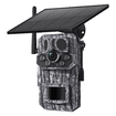 Solar Powered Security Camera 4G 3MP Outdoor Hunting Home Surveillance System Battery House CCTV 360 Degree View Wildlife Animal Motion Monitoring Cam