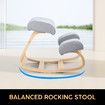 Ergonomic Kneeling Chair Home Office Desk Rocking Stool Computer Better Posture Knee Support Comfortable Angled Seat
