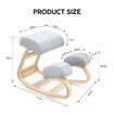 Ergonomic Kneeling Chair Home Office Desk Rocking Stool Computer Better Posture Knee Support Comfortable Angled Seat