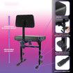 Melodic Piano Stool Bench Chair Seat Music Keyboard Stand Adjustable Soft Padded Cushion Backrest Ergonomic for Stage Musicians Steel Black