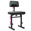 Melodic Piano Stool Bench Chair Seat Music Keyboard Stand Adjustable Soft Padded Cushion Backrest Ergonomic for Stage Musicians Steel Black
