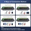 Audio Mixer With Effects, Live Sound Card with Volume Fader, Voice Changer, Sound Effects, LED Lights, for Karaoke, Streaming, Recording, Podcasting Sound Board