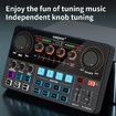 Live Sound Card, Mini Sound Mixer Board with Effects and Voice Changer, Noise Reduction Bluetooth Live Sound Card Audio Mixer for Live Streaming, Podcast