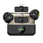 Wireless Lavalier Microphone for iPhone/Android, Lapel Mics with Lightning/USB-C Plug-Play, for Video Recording, Interview, Podcast, Vlog, YouTube