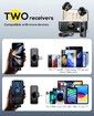 Wireless Lavalier Microphone for iPhone/Android, Lapel Mics with Lightning/USB-C Plug-Play, for Video Recording, Interview, Podcast, Vlog, YouTube