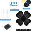3.5W Solar Fountain, Solar Bird Bath Fountains Pump with Flower Panel, Solar Water Fountain Outdoor with 8 Nozzle for Garden, Pond, Pool