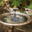 Solar Fountain with Nozzle, Outdoor Standing Solar Powered Water Fountain Pump for BirdBath Garden Pond Pool