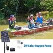 Solar Air Pump Hydroponics Air Pump, Solar Powered Pond Bubbler for Outdoor Fish Pond Stock Tank Aquarium
