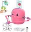Drawing Robot for Kids,Interactive Educational Drawing Robot for Kids,Montessori Learning Toy with 100 Word Cards Color Pink