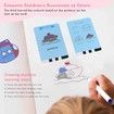 Drawing Robot for Kids,Interactive Educational Drawing Robot for Kids,Montessori Learning Toy with 100 Word Cards Color Pink