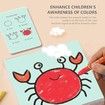 Drawing Robot for Kids,Interactive Educational Drawing Robot for Kids,Montessori Learning Toy with 100 Word Cards Color Pink